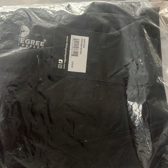 NWT Crackled black 90 Degree By Reflex High Waist Faux Leather Ankle Leggings - Picture 2 of 2